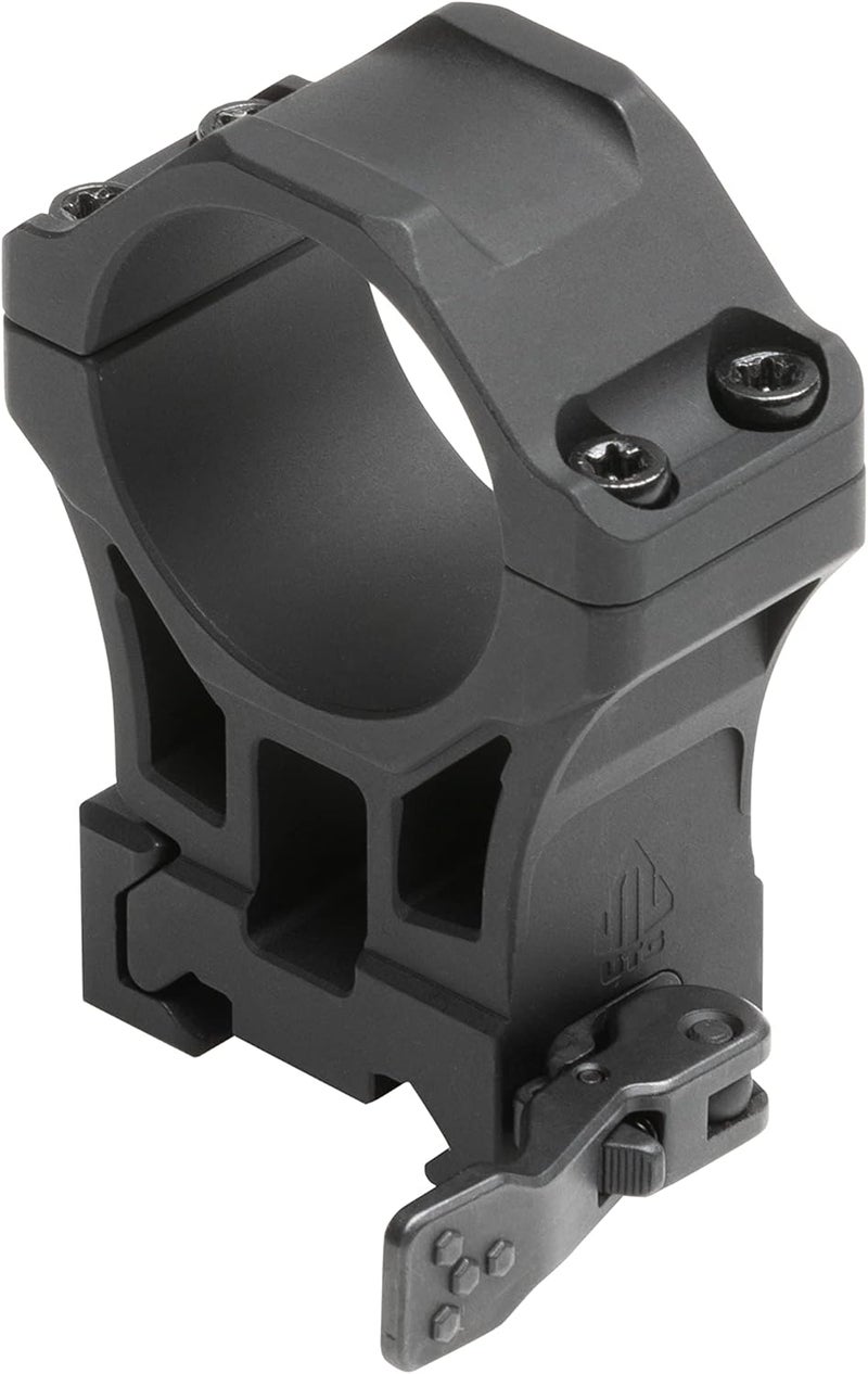 UTG ACCU-SYNC QR 30mm High Profile Scope Rings, Picatinny, Black - Image 1